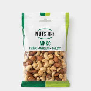 «NutStory», кешью, миндаль, фундук, 34 г «NutStory», кешью, миндаль, фундук, 34 г