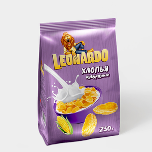 «Leonardo», хлопья кукурузные, 250 г «Leonardo», хлопья кукурузные, 250 г