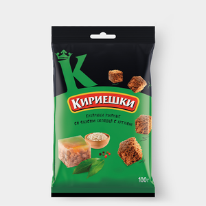 «Кириешки», сухарики со вкусом холодца с хреном, 100 г