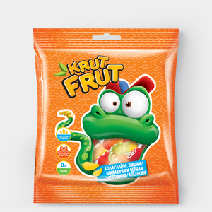 «KrutFrut», мармелад жевательный в виде забавных змеек, 70 г «KrutFrut», мармелад жевательный в виде забавных змеек, 70 г