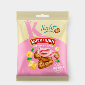 «Кириешки Light», сухарики со вкусом ветчины с сыром, 33 г «Кириешки Light», сухарики со вкусом ветчины с сыром, 33 г