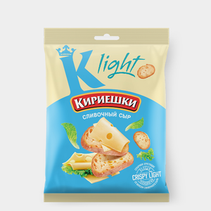 «Кириешки Light», сухарики со вкусом сливочного сыра, 33 г «Кириешки Light», сухарики со вкусом сливочного сыра, 33 г