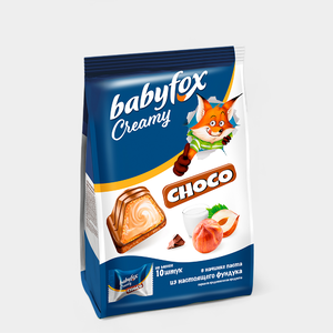 «BabyFox», конфеты вафельные Creamy Choco, 100 г