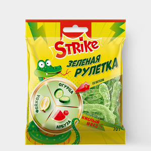«Strike», мармелад «Зелёная рулетка», 70 г