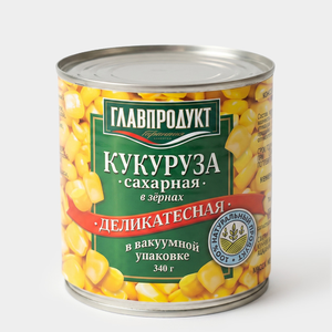 Кукуруза молодая в зернах «Главпродукт», 340 г