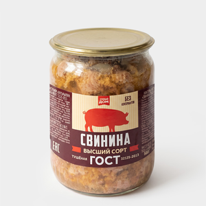 Свинина тушеная «Главпродукт», 500 г