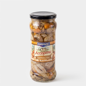 Грибное ассорти маринованное «Главпродукт», 330 г