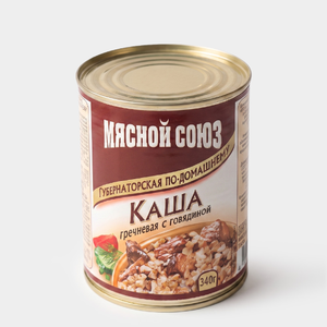 Каша гречневая с говядиной «Главпродукт», 340 г