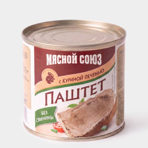 Паштет с куриной печенью «Мясной союз», 240 г Паштет с куриной печенью «Мясной союз», 240 г