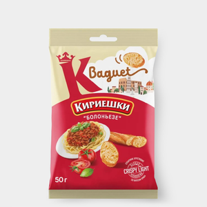 «Кириешки Baguet», cухарики со вкусом болоньезе, 50 г