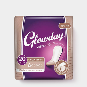 Прокладки женские Glowday Ежедневные, 20шт, 50 г