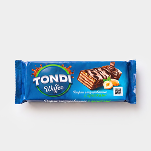 «Tondi», вафли глазированные с орешками, 138 г «Tondi», вафли глазированные с орешками, 138 г