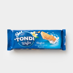 «Tondi», вафли со сливочным вкусом, 167 г «Tondi», вафли со сливочным вкусом, 167 г