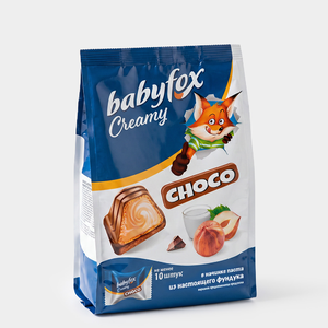 «BabyFox», конфеты вафельные Creamy Choco, 100 г