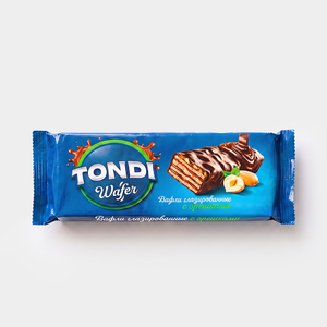 «Tondi», вафли глазированные с орешками, 138 г «Tondi», вафли глазированные с орешками, 138 г