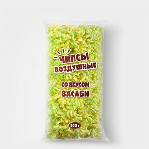 Снеки воздушные со вкусом васаби, 200 г