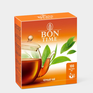 «Bontime», чай черный, 100 пакетиков, 200 г «Bontime», чай черный, 100 пакетиков, 200 г