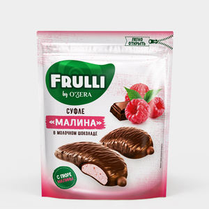 «O'Zera», конфеты Frulli суфле малины в шоколаде, 125 г «O'Zera», конфеты Frulli суфле малины в шоколаде, 125 г