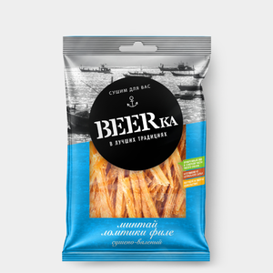 «Beerka», минтай сушёно-вяленый, 25 г «Beerka», минтай сушёно-вяленый, 25 г