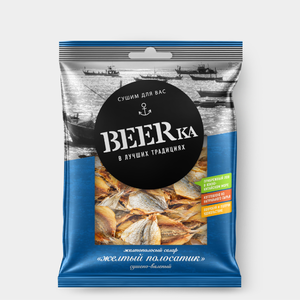 «Beerka», жёлтый полосатик сушёно-вяленый, 25 г «Beerka», жёлтый полосатик сушёно-вяленый, 25 г