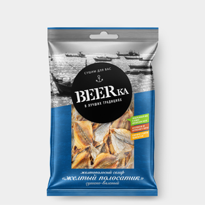«Beerka», жёлтый полосатик сушёно-вяленый, 40 г «Beerka», жёлтый полосатик сушёно-вяленый, 40 г
