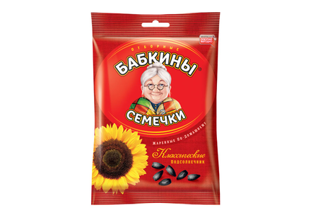 «Бабкины семечки», семечки отборные, жареные, 190 г