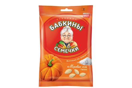 «Бабкины семечки», семечки тыквы отборные, жареные, с морской солью, 150 г