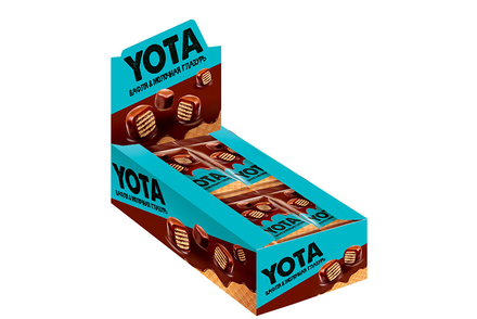«Yota», драже вафля в молочно-шоколадной глазури, 40 г «Yota», драже вафля в молочно-шоколадной глазури, 40 г