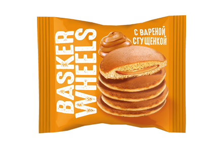 «Basker Wheels», панкейк с начинкой «варёная сгущёнка», 36 г