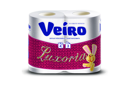 Туалетная бумага трехслойная «Veiro» LUXORIA