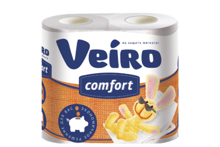 Туалетная бумага двухслойная «Veiro» COMFORT