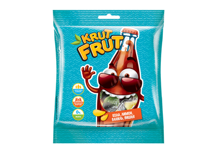 «KrutFrut», мармелад жевательный в форме забавных бутылочек, 70 г