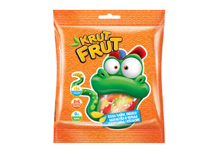 «KrutFrut», мармелад жевательный в виде забавных змеек, 70 г