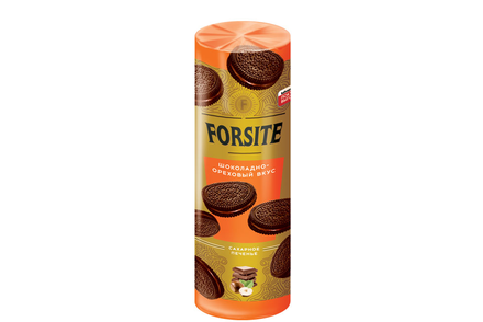 «Forsite», печенье–сэндвич с шоколадно-ореховым вкусом, 220 г