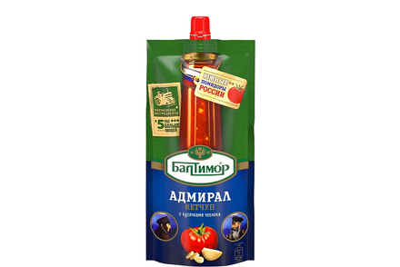 «Балтимор», кетчуп «Адмирал» с кусочками чеснока, 260 г