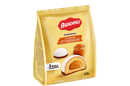 «Яшкино», пряники с варёной сгущёнкой, 350 г