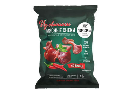 «Beerka», мясные снеки из свинины, 40 г