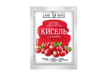 «Nina Farina», кисель с клюквой, 110 г