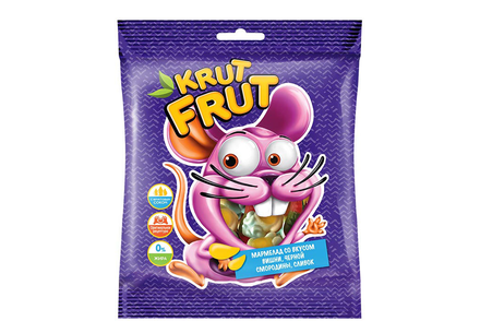 «KrutFrut», мармелад жевательный в форме мышек, 100 г