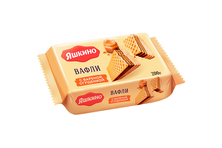«Яшкино», вафли с варёной сгущёнкой, 200 г