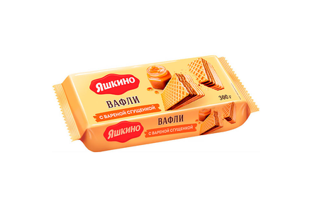 «Яшкино», вафли с варёной сгущёнкой, 300 г