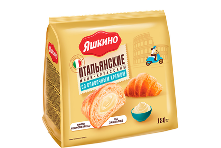 «Яшкино», мини-круассаны со сливочным кремом, 180 г