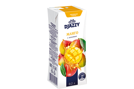 «Djazzy», нектар «Манго», 0.2л