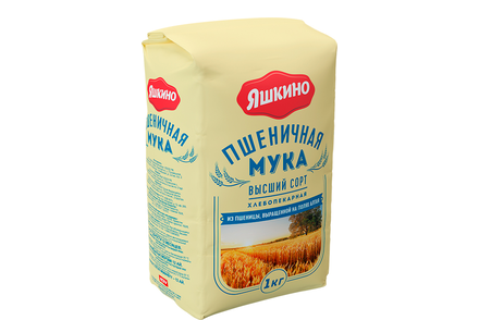 «Яшкино», мука пшеничная высшего сорта, 1 кг