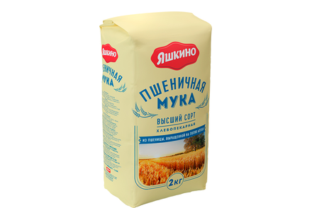 «Яшкино», мука пшеничная высшего сорта, 2 кг