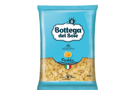 «Bottega del Sole», макаронные изделия «Рожки», 400 г
