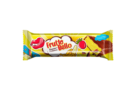 Батончик-суфле со вкусом клубника-банан Frutto Bello, 35 г
