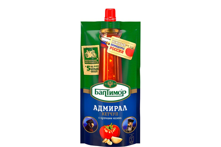 «Балтимор», кетчуп «Адмирал» с кусочками чеснока, 700 г
