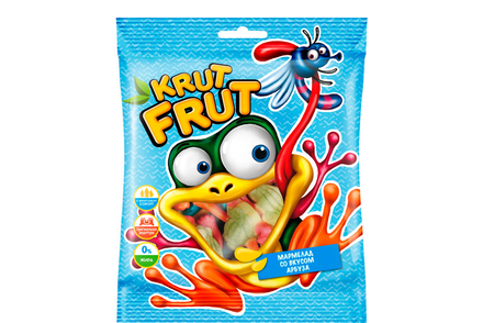 «KrutFrut», мармелад жевательный «Лягушки», 100 г