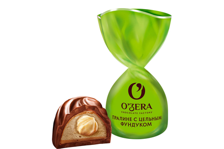 «O'Zera», конфеты с цельным фундуком (упаковка 0,5 кг)